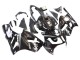 Carénages Moto Kawasaki ZX12R 2000-2001 - Noir Brillant Blanc Elf Neige