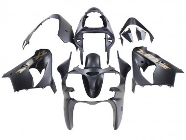 Carénages Moto Kawasaki ZX9R 2000-2001 - Noir Mat Or Vendre