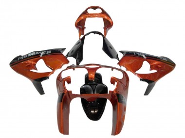 Carénage Moto Kawasaki ZX9R 2000-2001 - Orange Noir Vendre