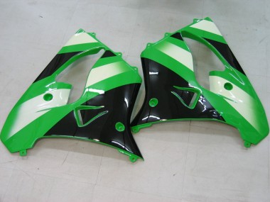 Carénages Moto Kawasaki ZX9R 2000-2001 - Vert Argent Noir Vendre
