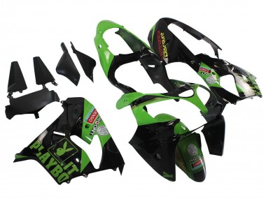 Carénages Moto Kawasaki ZX9R 2000-2001 - Vert Noir Playboy DENSO Vendre