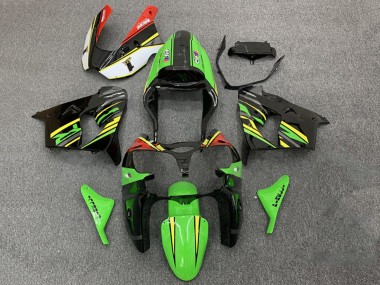 Carénages Moto Kawasaki ZX9R 2000-2001 - Vert Orange Noir Vendre