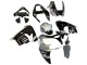 Carénages Moto Kawasaki ZX9R 2002-2003 - Argent Noir Brillant Monstre Elf