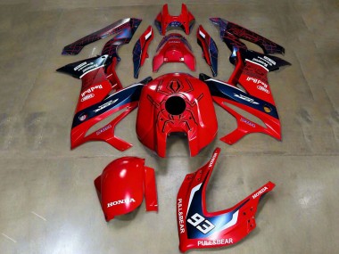 Carénages Moto Honda CBR650R 2019-2020 - Rouge Blanc Bleu Foncé HRC Pull&Ours 93 Vendre