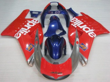 Carénages Moto Aprilia RS250 1995-1997 - Rouge Argent Bleu Blanc Vendre