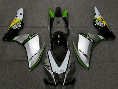 Carénages Moto Aprilia RSV4 1000 2009-2015 - Argent Noir Vert Jaune Vendre