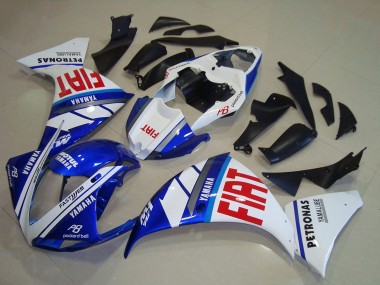 Carénages Moto Yamaha YZF R1 2009-2011 - Blanc Bleu Rouge Fiat Vendre