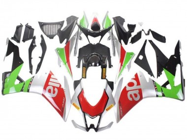 Carénages Moto Aprilia RSV4 1000 2009-2015 - Argent Rouge Vert Vendre
