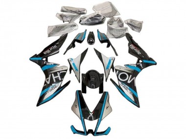 Carénages Moto Aprilia RSV4 1000 2009-2015 - Argent Noir Bleu Vendre
