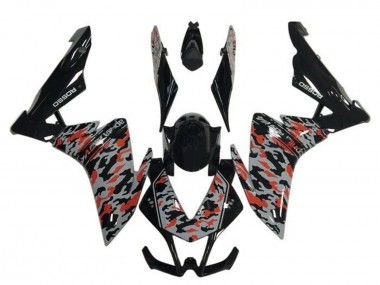 Carénages Moto Aprilia RSV4 1000 2009-2015 - Noir Gris Rouge Camouflage Vendre