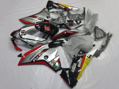 Carénages Moto Aprilia RSV4 1000 2009-2015 - Argent Rouge Noir Jaune Vendre