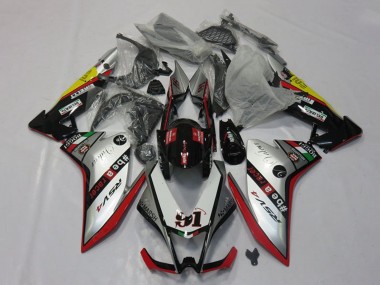 Carénages Moto Aprilia RSV4 1000 2009-2015 - Argent Rouge Noir Jaune Vendre