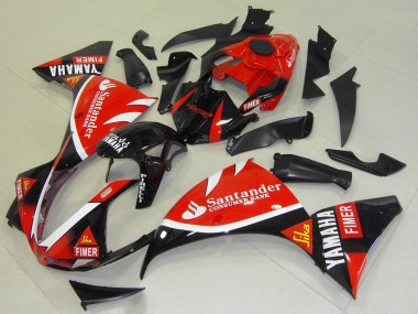 Carénages Moto Yamaha YZF R1 2009-2011 - Rouge Noir Blanc Santander Fimer Vendre