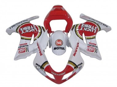 Carénages Moto Suzuki SV650 2003-2013 - Blanc Rouge Lucky Strike Vendre