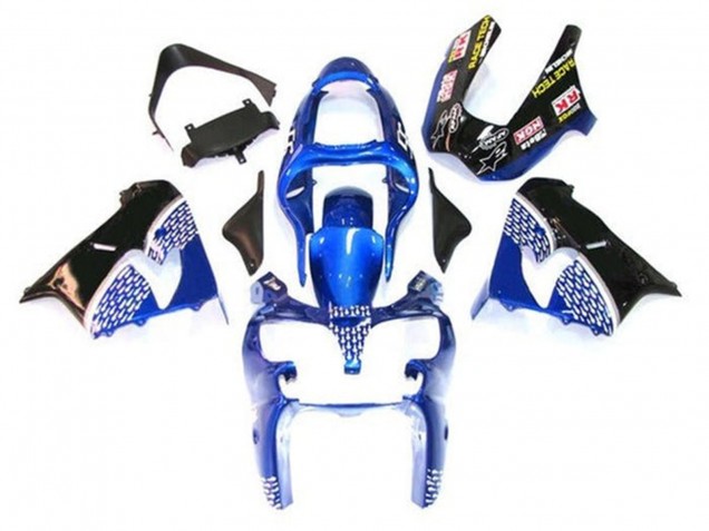 Carénage Moto Kawasaki ZX9R 2002-2003 - Bleu Blanc Noir