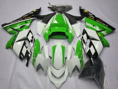 Carénages Moto Kawasaki ZX10R 2004-2005 - Blanc Vert Vendre