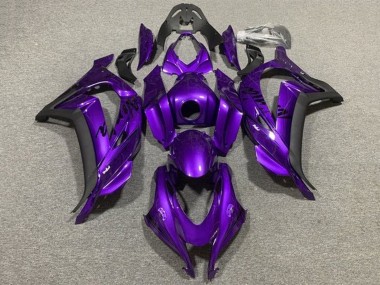 Carénages Moto Kawasaki ZX10R 2011-2015 - Violet Noir Mat Vendre