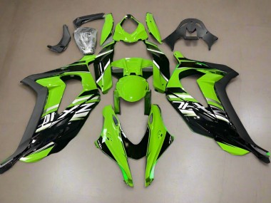 Carénages Moto Kawasaki ZX10R 2016-2020 - Vert Noir Brillant Vendre