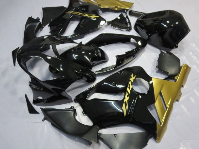 Carénages Moto Kawasaki ZX12R 2002-2006 - Noir Brillant Or