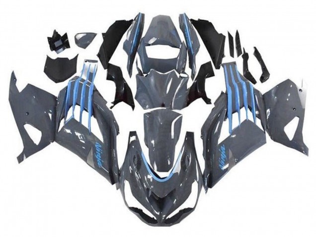 Carénages Moto Kawasaki ZX14R ZZR1400 2012-2024 - Nardo Gris Bleu