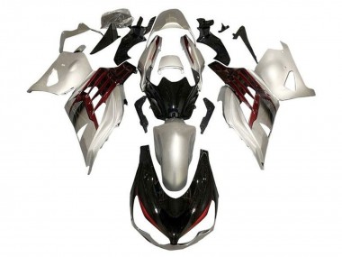 Carénages Moto Kawasaki ZX14R ZZR1400 2012-2024 - Argent Noir Brillant Rouge Vendre