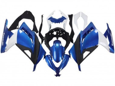 Carénages Moto Kawasaki EX300 2013-2024 - Blanc Bleu Noir Vendre