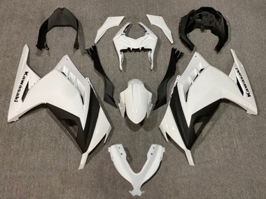 Carénages Moto Kawasaki EX300 2013-2024 - Blanc Perle Noir Vendre