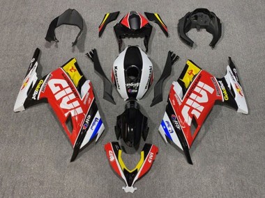 Carénages Moto Kawasaki EX300 2013-2024 - Blanc Rouge Jaune Bleu Noir Givi Vendre
