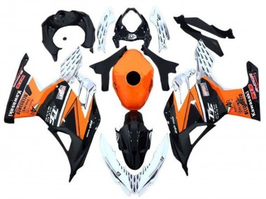 Carénages Moto Kawasaki Ninja 400 2018-2024 - Orange Blanc Noir Vendre