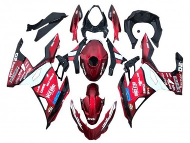 Carénages Moto Kawasaki Ninja 400 2018-2024 - Rouge Bleu Blanc Trick Star Bridgestone Vendre