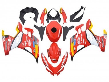 Carénages Moto Kawasaki Ninja 400 2018-2024 - Rouge Blanc Jaune Noir Trick Star Bridgestone Vendre