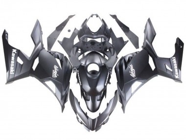 Carénages Moto Kawasaki Ninja 400 2018-2024 - Noir Mat Blanc Décalque Vendre