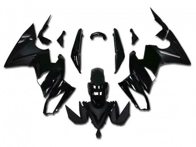 Carénages Moto Kawasaki Ninja 650 EX650 2009-2011 - Noir Brillant Noir Mat