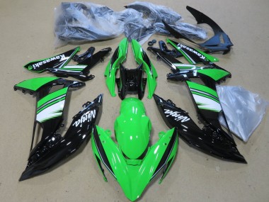 Carénages Moto Kawasaki Ninja 650 EX650 2017-2019 - Vert Blanc Noir Brillant Vendre