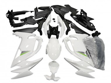 Carénages Moto Kawasaki Ninja 650 EX650 2020-2024 - Blanc Brillant Vert Vendre