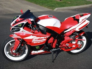 Carénages Moto Yamaha YZF R1 2012-2014 - Blanc Rouge Noir Vert Milwaukee Maxxis Monstre Vendre