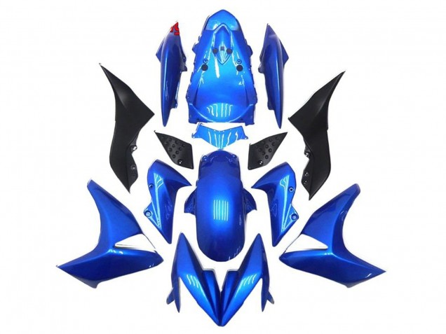 Carénages Moto Kawasaki Z1000 2007-2009 - Bleu Noir
