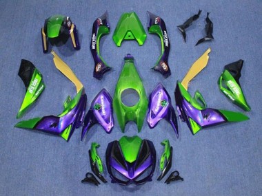 Carénages Moto Kawasaki Z1000 2014-2019 - Vert Jaune Violet Noir Vendre