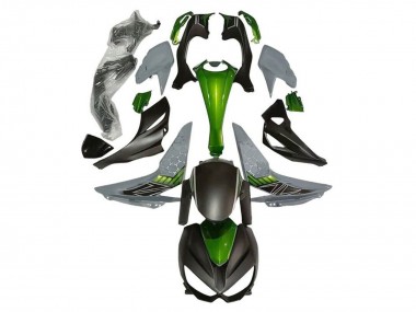 Carénages Moto Kawasaki Z1000 2014-2019 - Vert Gris Noir Mat Vendre