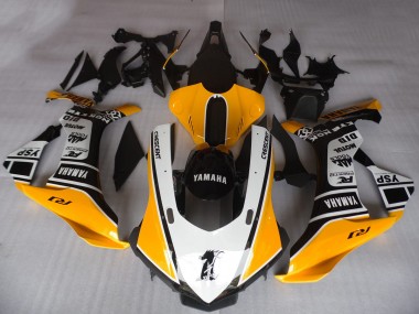 Carénages Moto Yamaha YZF R1 2015-2019 - Orange Blanc Noir Motul YSP Vendre