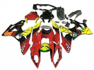 Carénages Moto BMW S1000RR 2009-2014 - Jaune Rouge Noir Requin Vendre