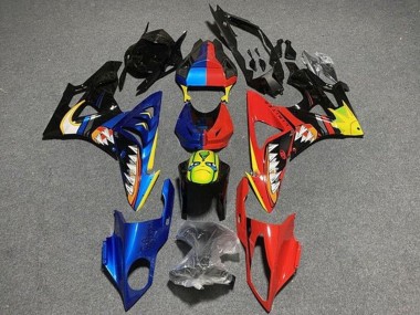 Carénages Moto BMW S1000RR 2009-2014 - Bleu Rouge Jaune Noir Requin Vendre