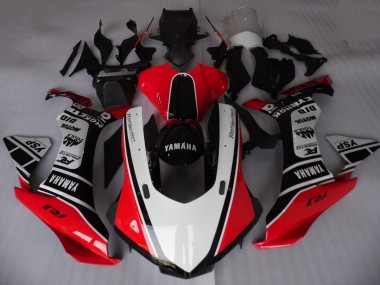 Carénages Moto Yamaha YZF R1 2015-2019 - Blanc Rouge Noir Motul YSP Vendre
