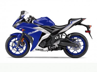Carénages Moto Yamaha YZF R3 2015-2018 - Bleu Blanc Vendre