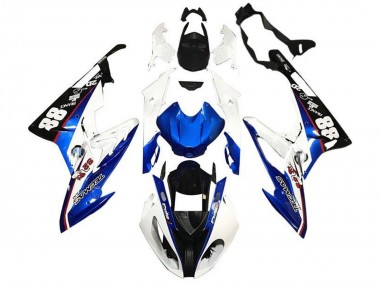Carénages Moto BMW S1000RR 2017-2018 - Blanc Bleu Noir Vendre