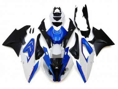 Carénages Moto BMW S1000RR 2017-2018 - Blanc Bleu Noir Mat Vendre