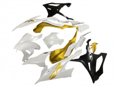 Carénages Moto BMW S1000RR 2019-2022 - Blanc Or Noir Mat Vendre