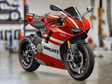 Carénages Moto Ducati Panigale V4 V4S 2018-2019 - Blanc Rouge Bande Vendre