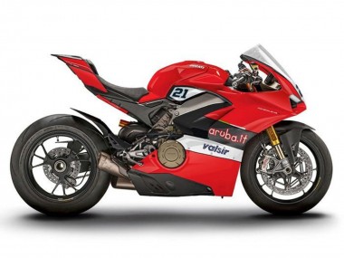 Carénages Moto Ducati Panigale V4 V4S 2018-2019 - Rouge Noir Blanc Valsir Vendre