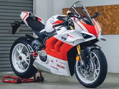 Carénages Moto Ducati Panigale V4 V4S 2020-2021 - Blanc Rouge Vendre